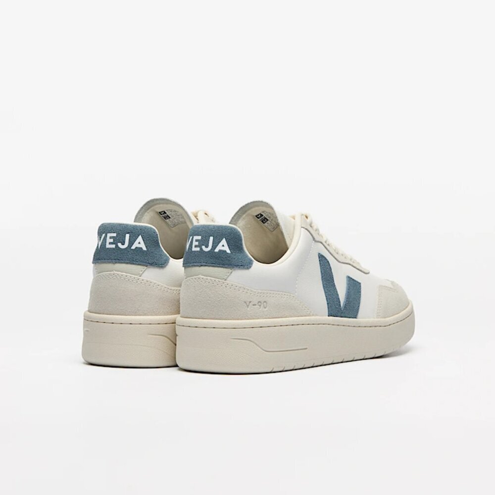 Veja Mixed Leather Low Top Size 6 Green White